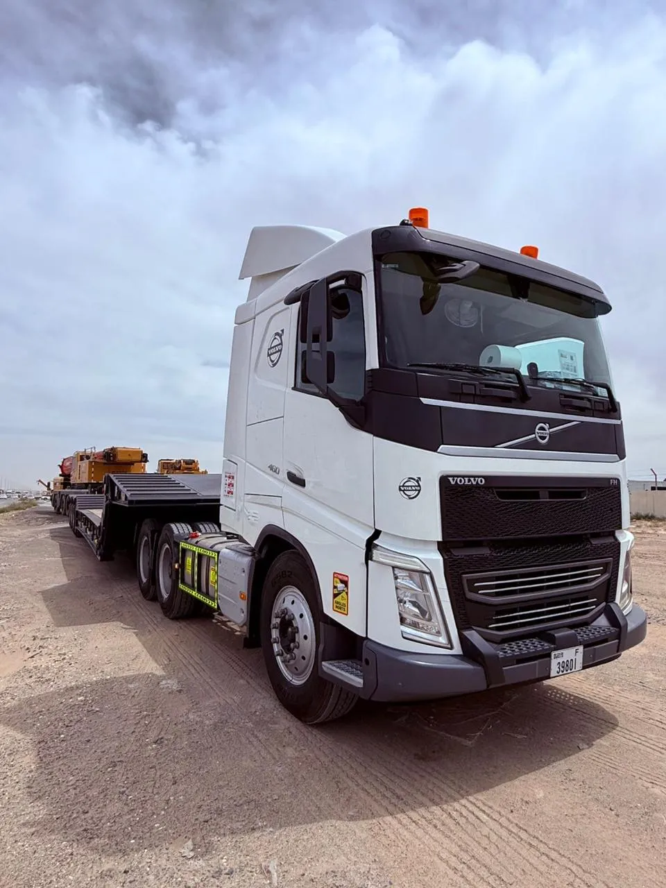 Volvo FH heavy haulage tractor on a UAE road
