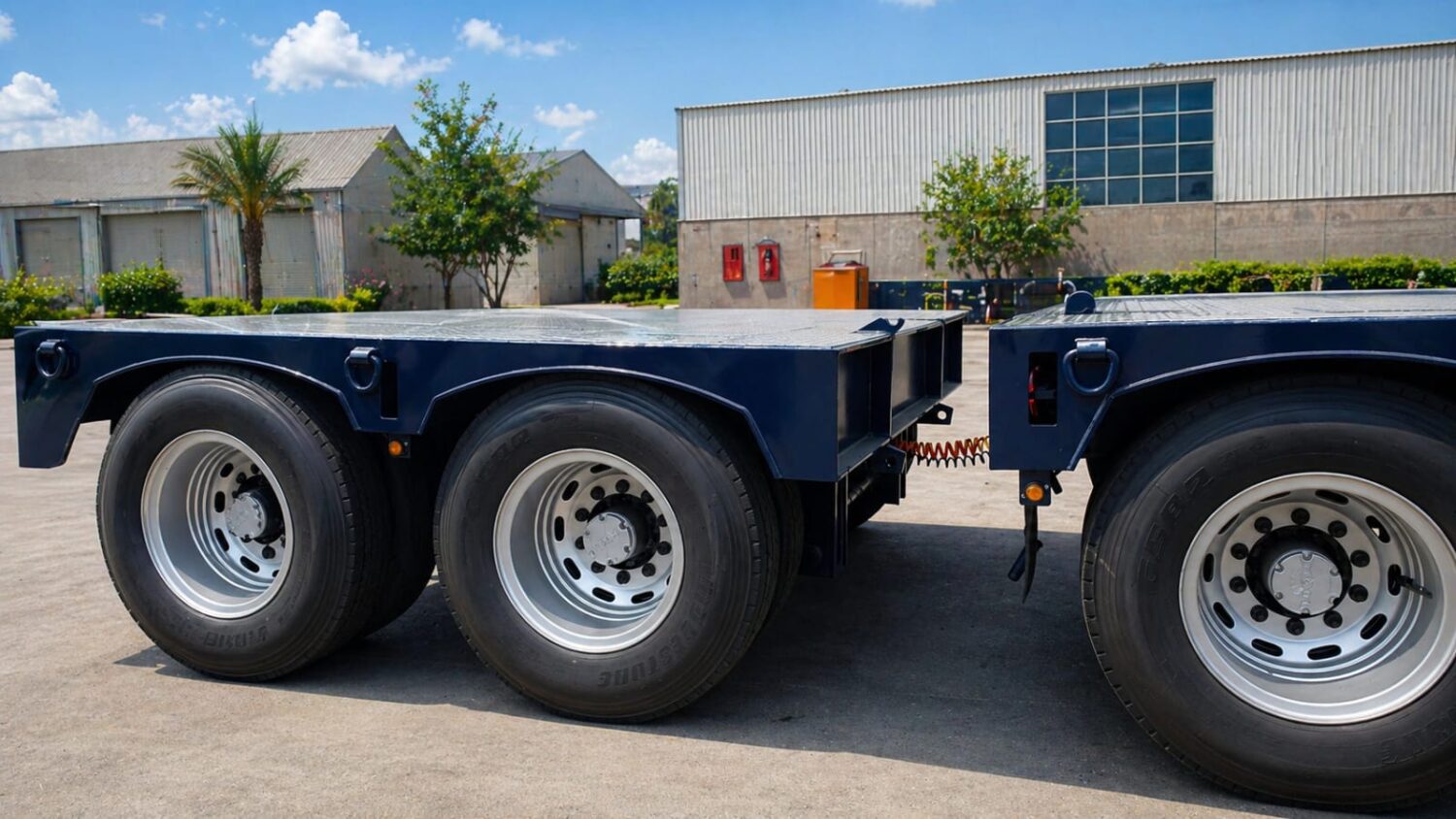low bed trailer